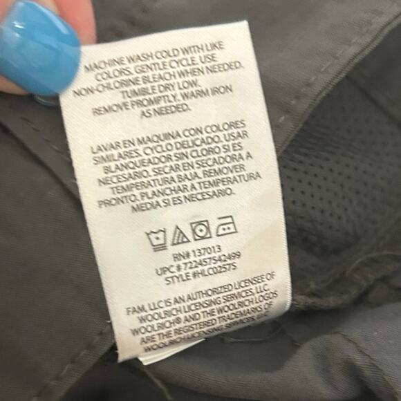 Woolrich Women Capri Cargo Pants 12 Smokey Gray Outdoor Hiking Lightweight NEW - Picture 10 of 10